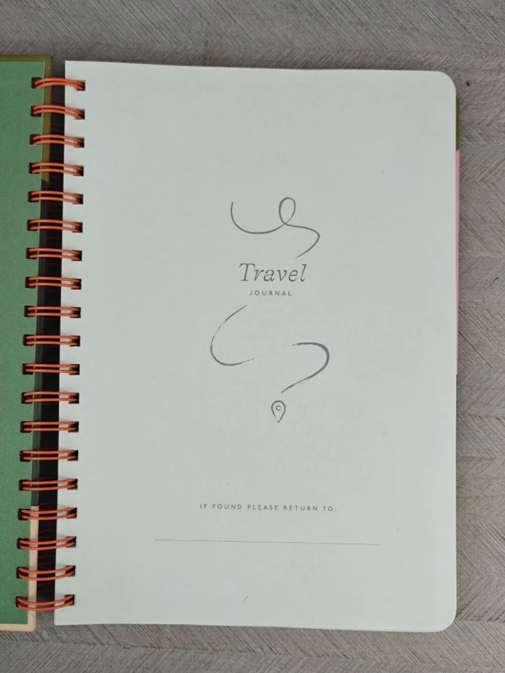 NEW Papier Travel Journal Hardcover Spiral Bound 7.1
